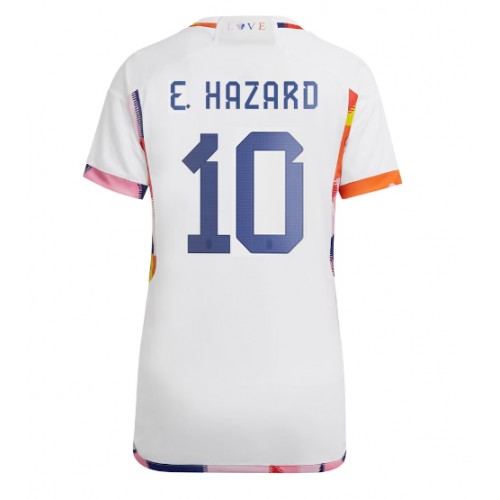 Ženski Nogometni dresi Belgija Eden Hazard #10 Gostujoči SP 2022 Kratek Rokav